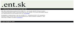 Desktop Screenshot of ent.sk